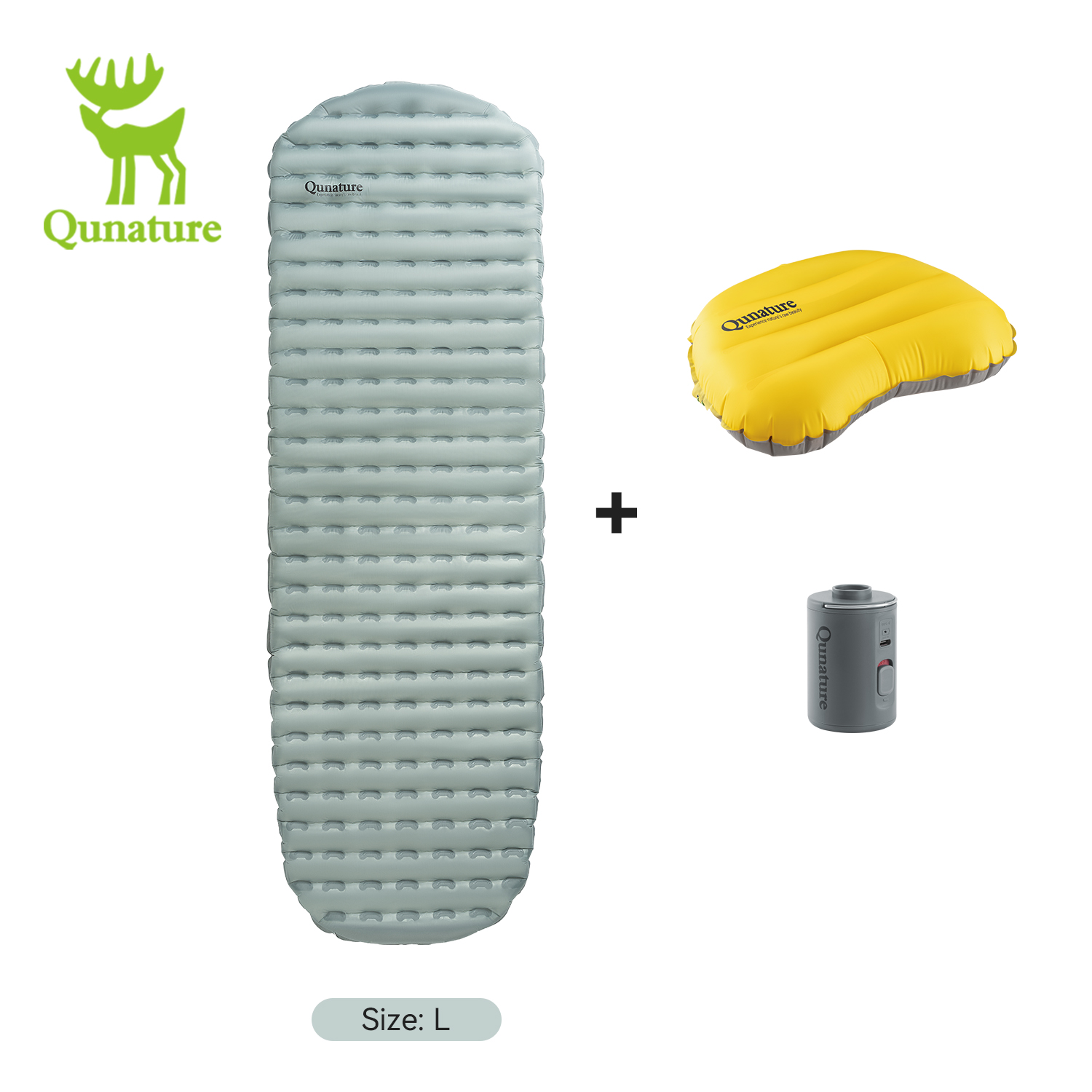 Outdoor Camping Mattress - Qunature 3Pcs/set Outdoor Camping Inflatable Mattress