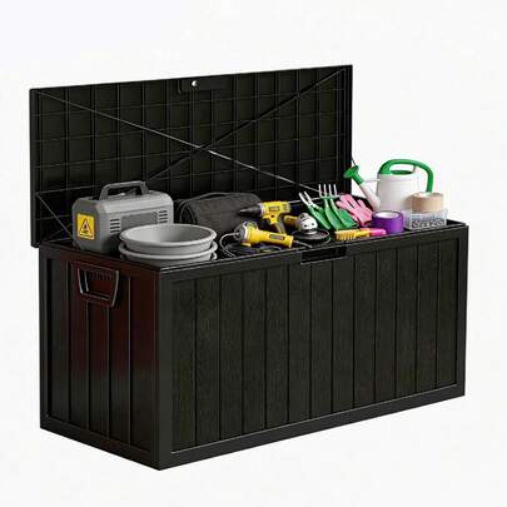 Outdoor Camping Bin - 75 Gallon Outdoor Storage Box Waterproof