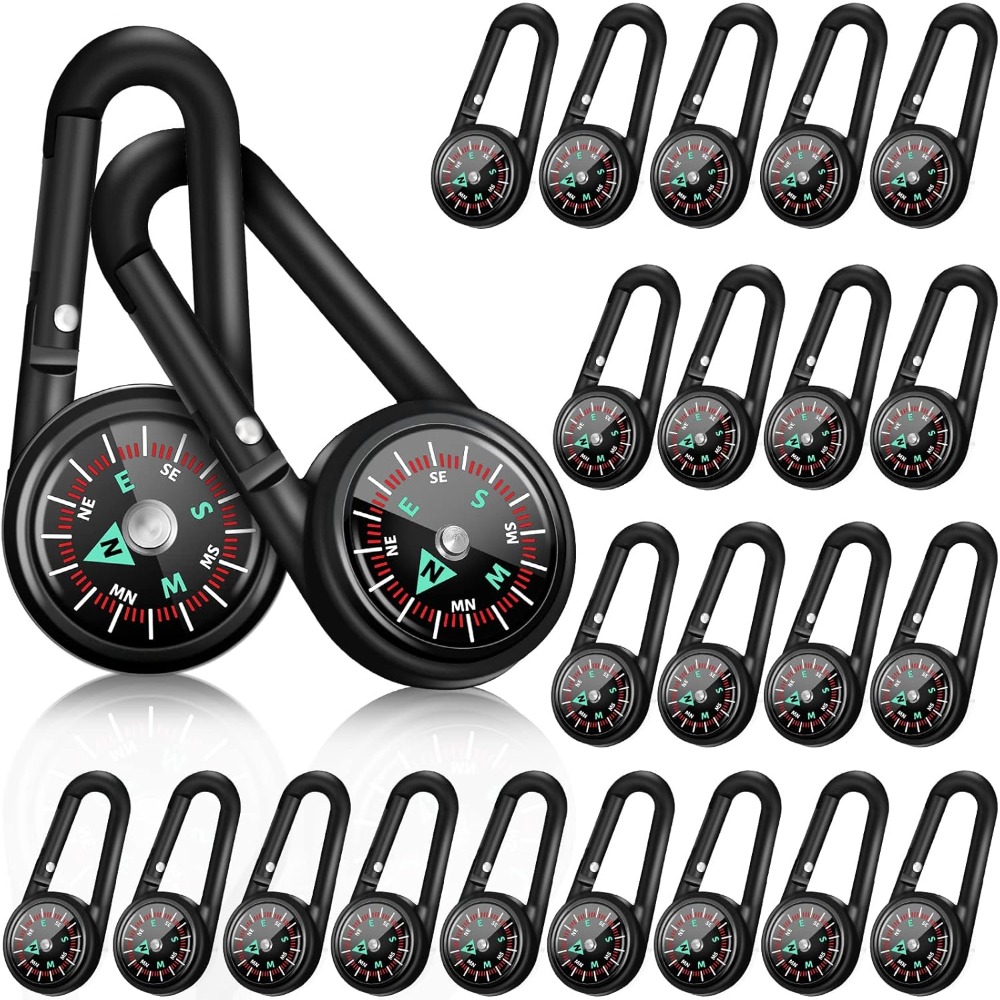 Outdoor Camping House - 6-50 Pcs Mini Magnetic Compass Keychain