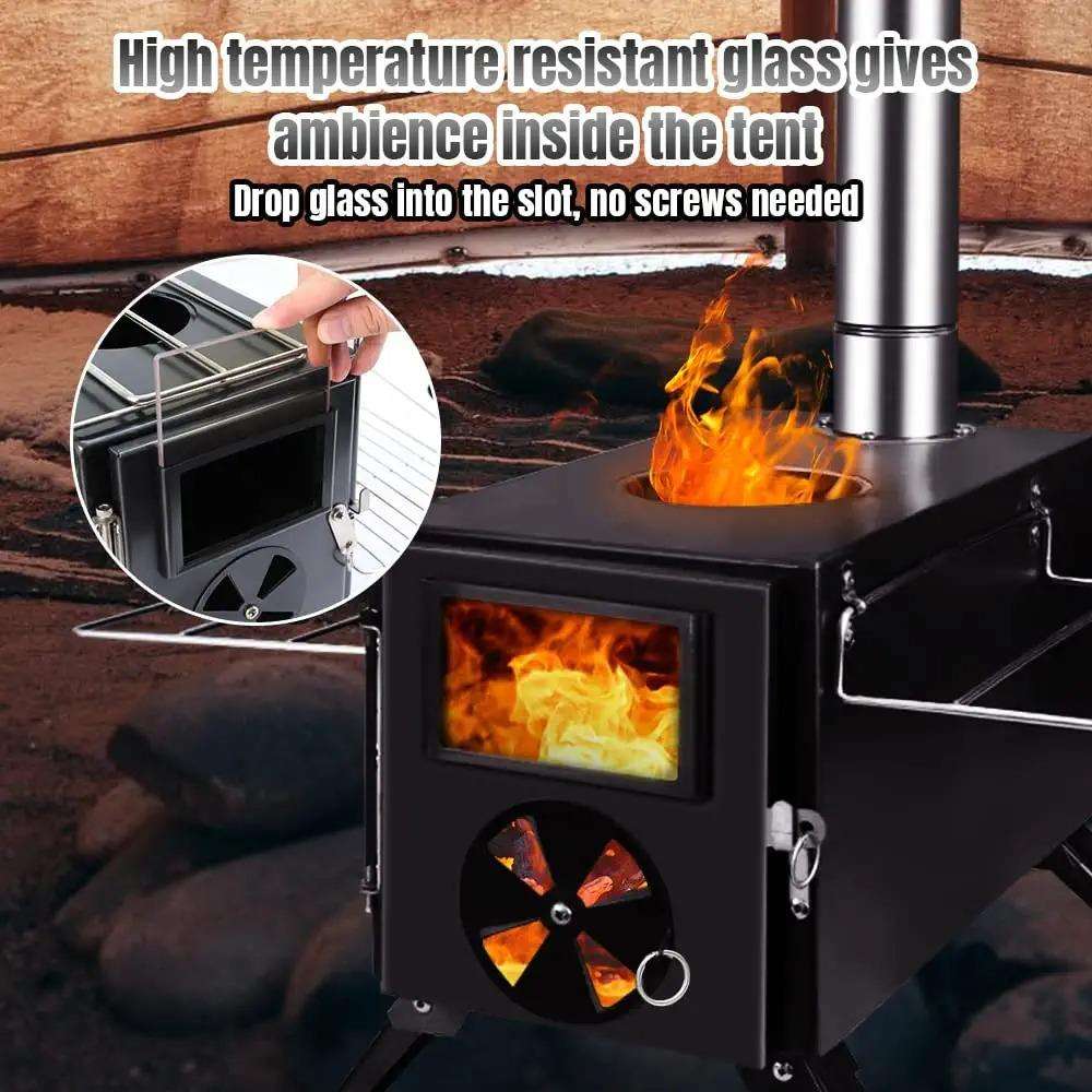 Portable Outdoor Stainless Ste - đánh giá và giá Outdoor Camping Wood Burning Stove
