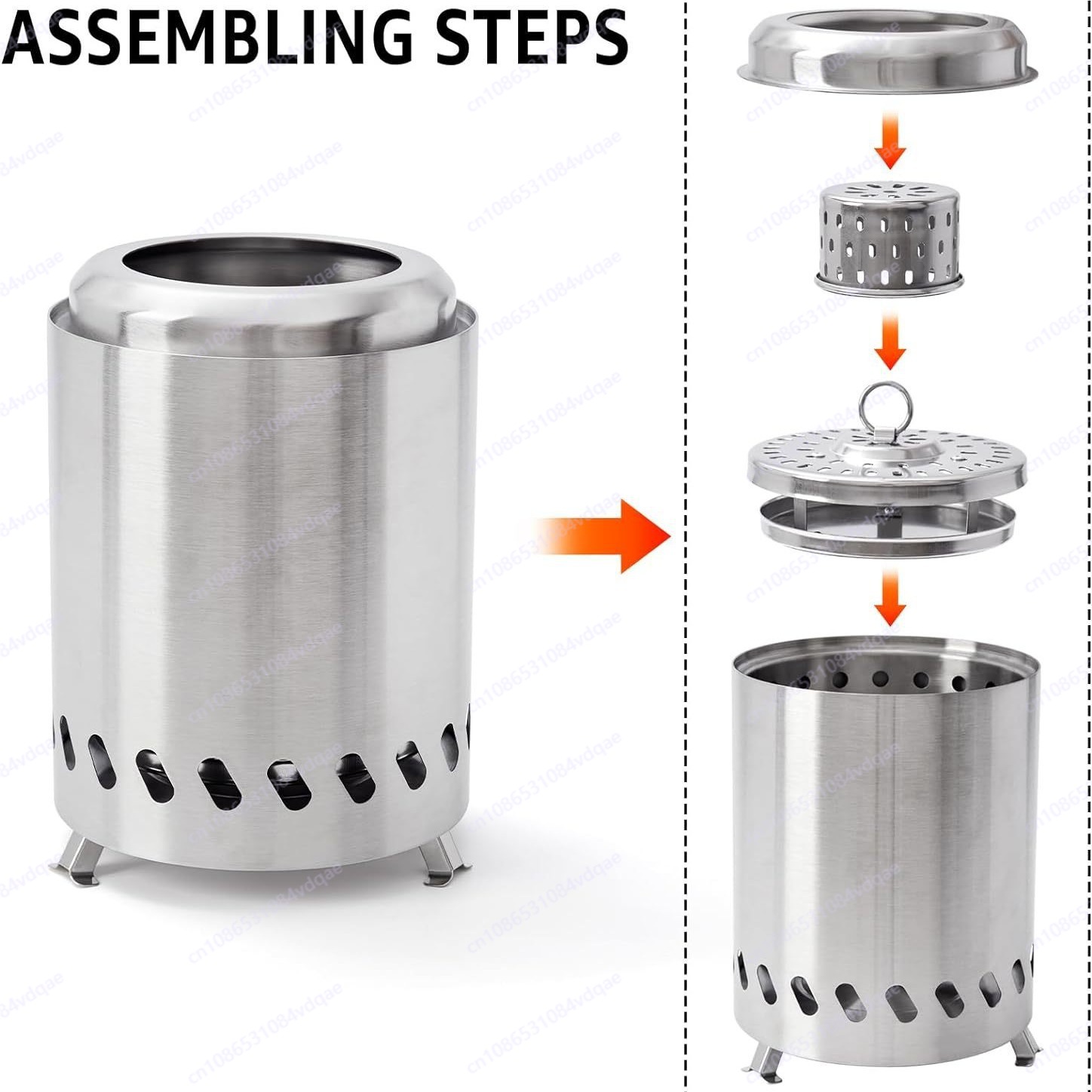 Stainless steel outdoor campin - đánh giá và giá Outdoor Camping Wood Burning Stove