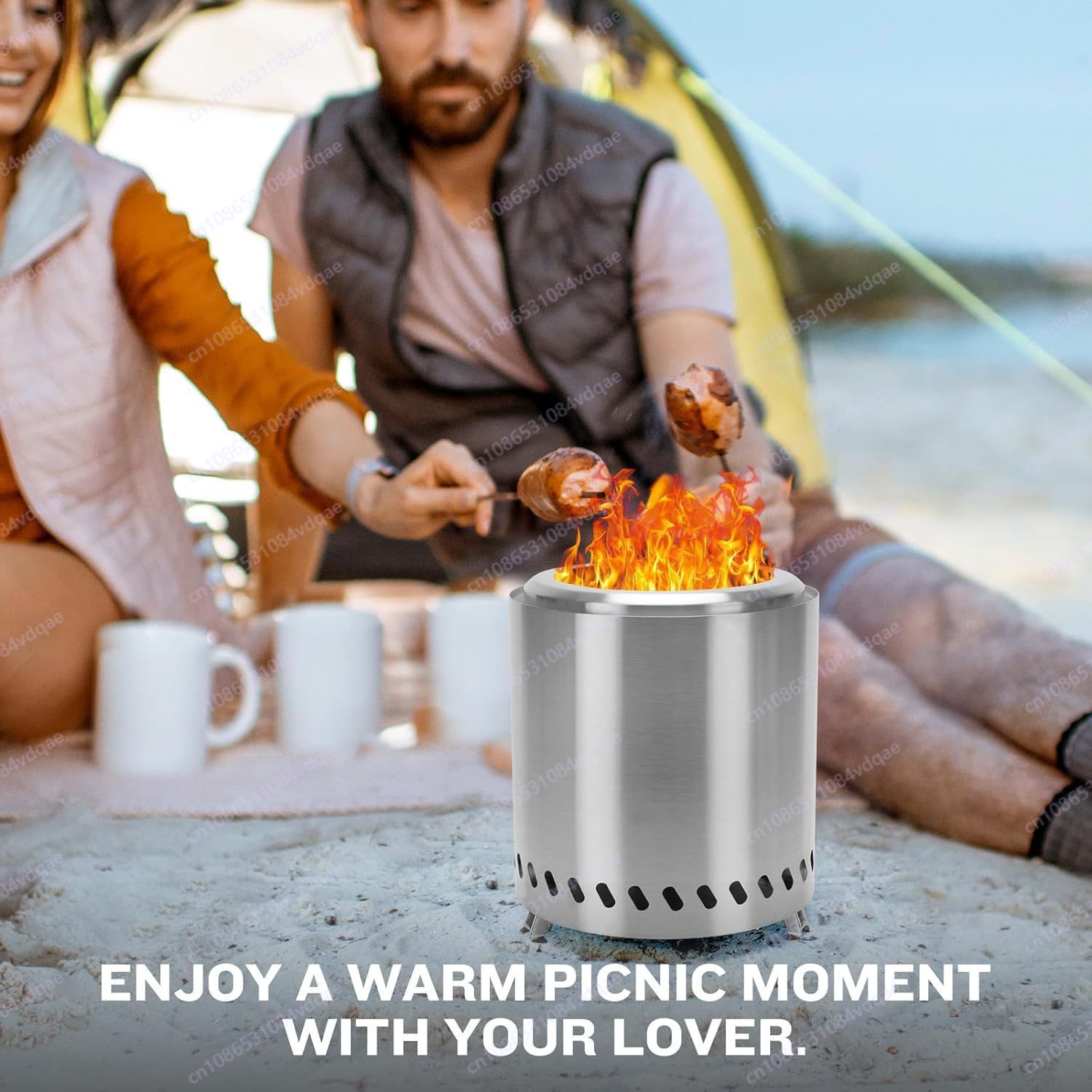 Stainless steel outdoor campin - đánh giá và giá Outdoor Camping Wood Burning Stove