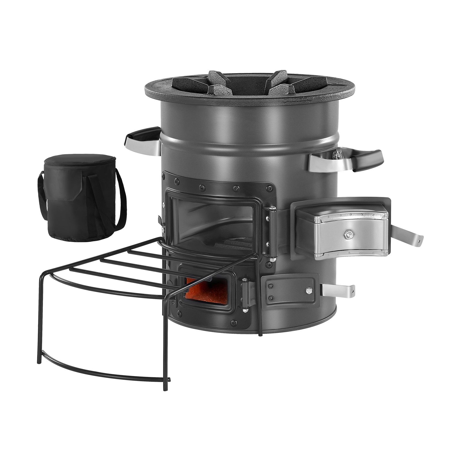 Camping Rocket Stove, Wood Bur - đánh giá và giá Outdoor Camping Wood Burning Stove