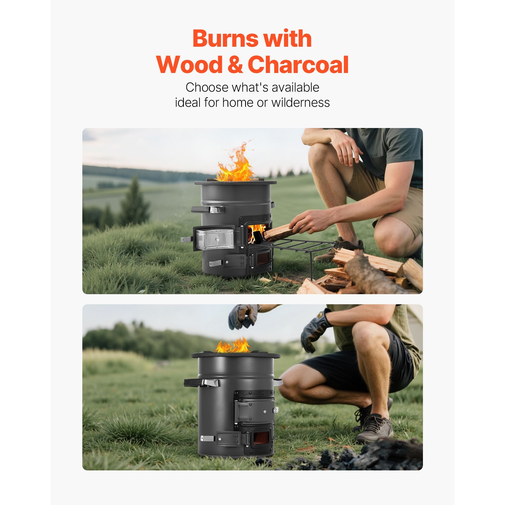 Camping Rocket Stove, Wood Bur - đánh giá và giá Outdoor Camping Wood Burning Stove