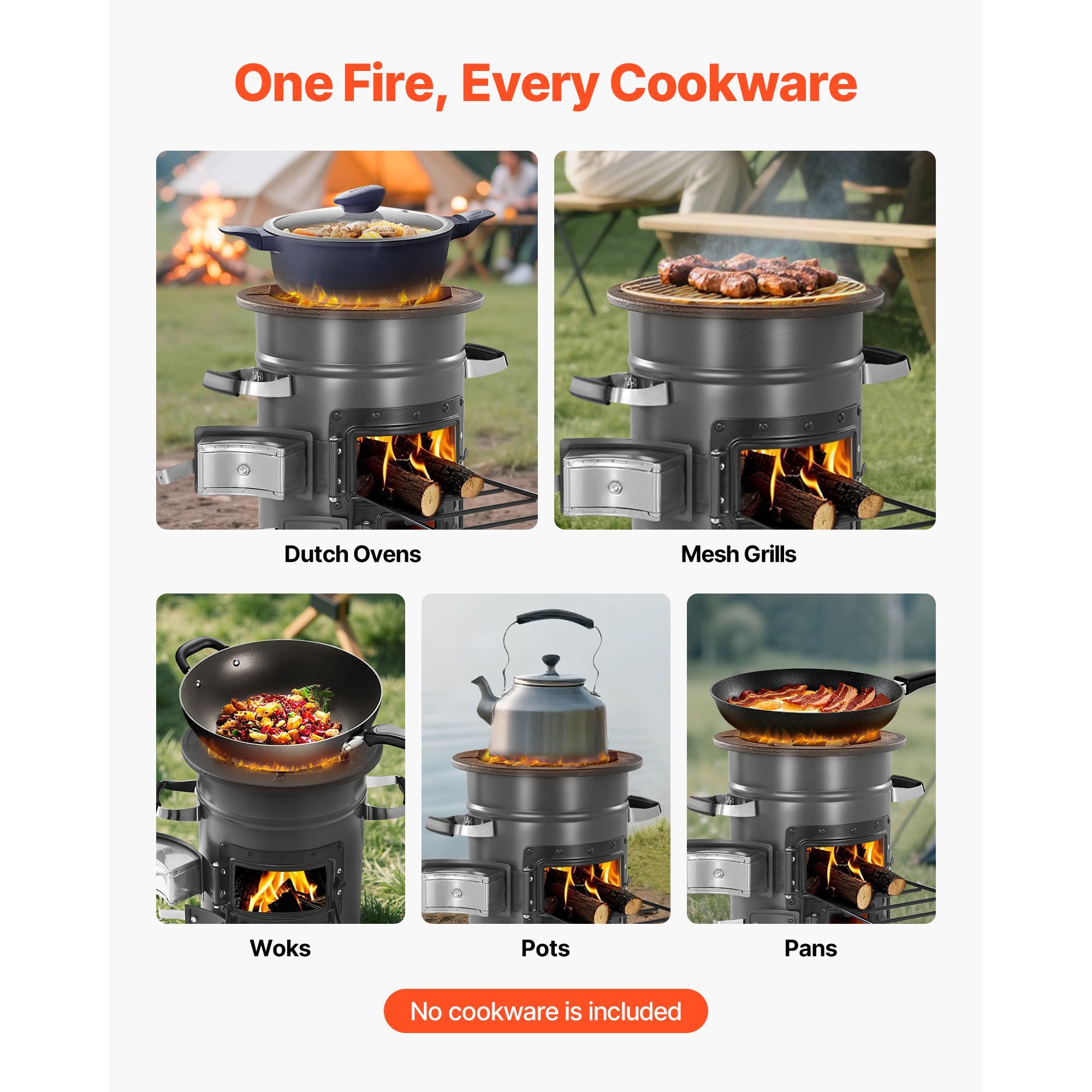 Camping Rocket Stove, Wood Bur - đánh giá và giá Outdoor Camping Wood Burning Stove