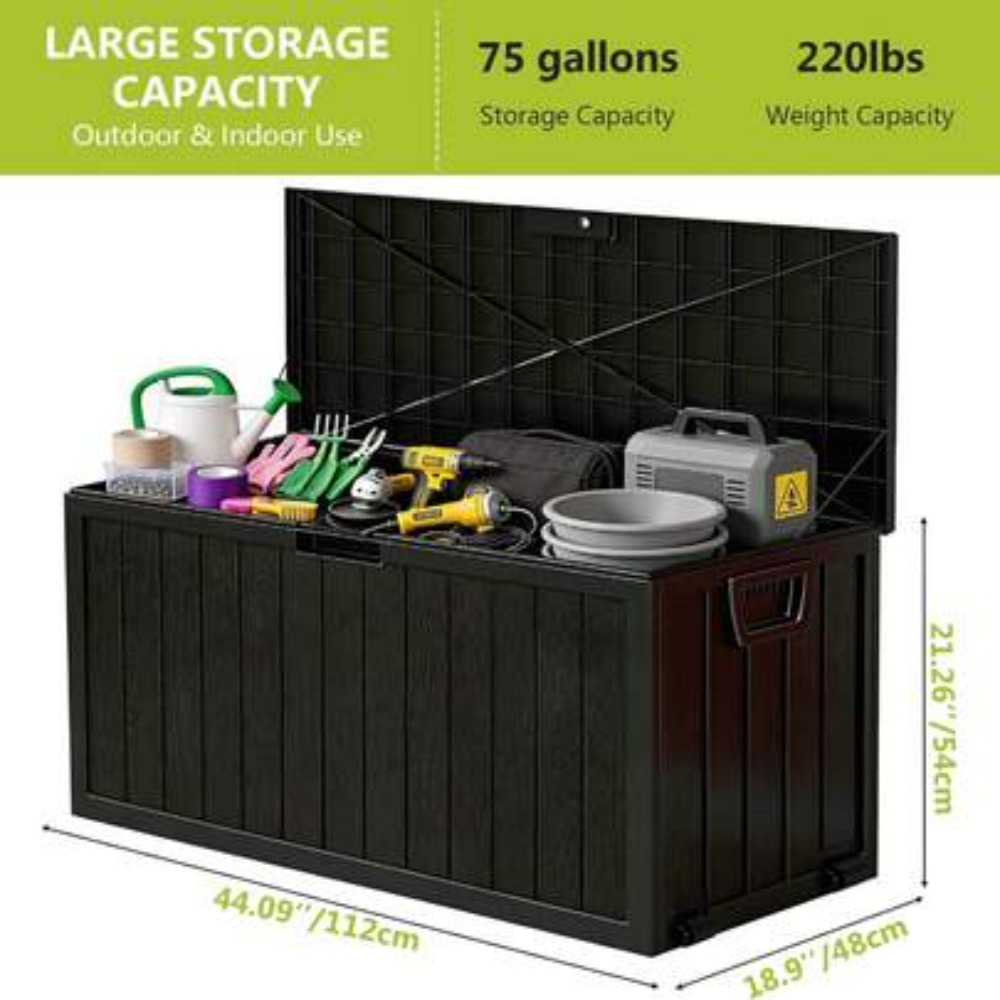 75 Gallon Outdoor Storage Box  - đánh giá và giá Outdoor Camping Bin