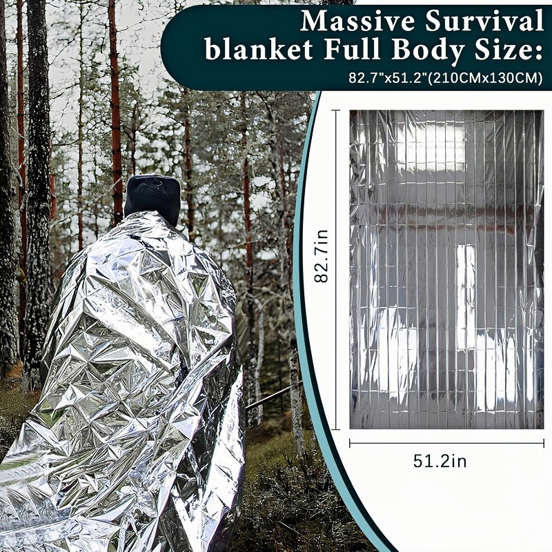 4Pcs Survival Mylar Thermal Sp - đánh giá và giá Outdoor Camping Heated Blanket
