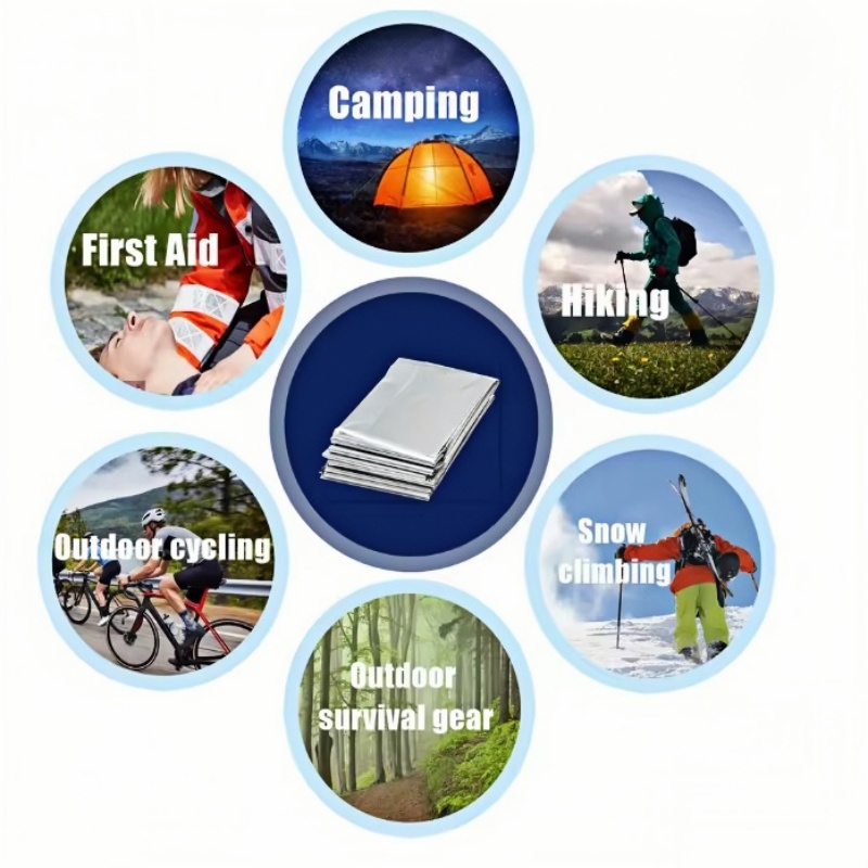 4Pcs Survival Mylar Thermal Sp - đánh giá và giá Outdoor Camping Heated Blanket