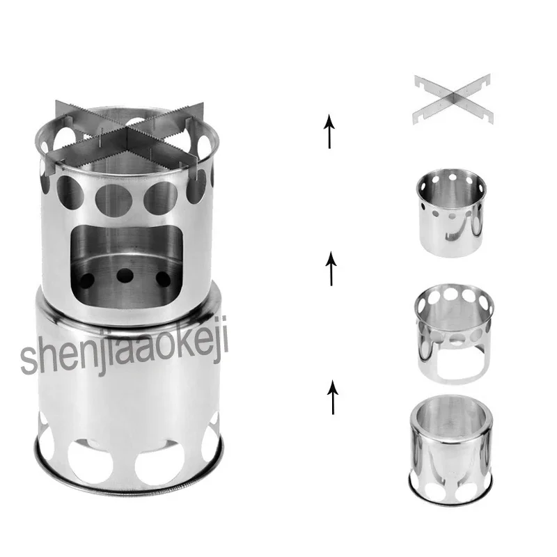 New Multi-purpose Camping Gril - đánh giá và giá Outdoor Camping Wood Burning Stove