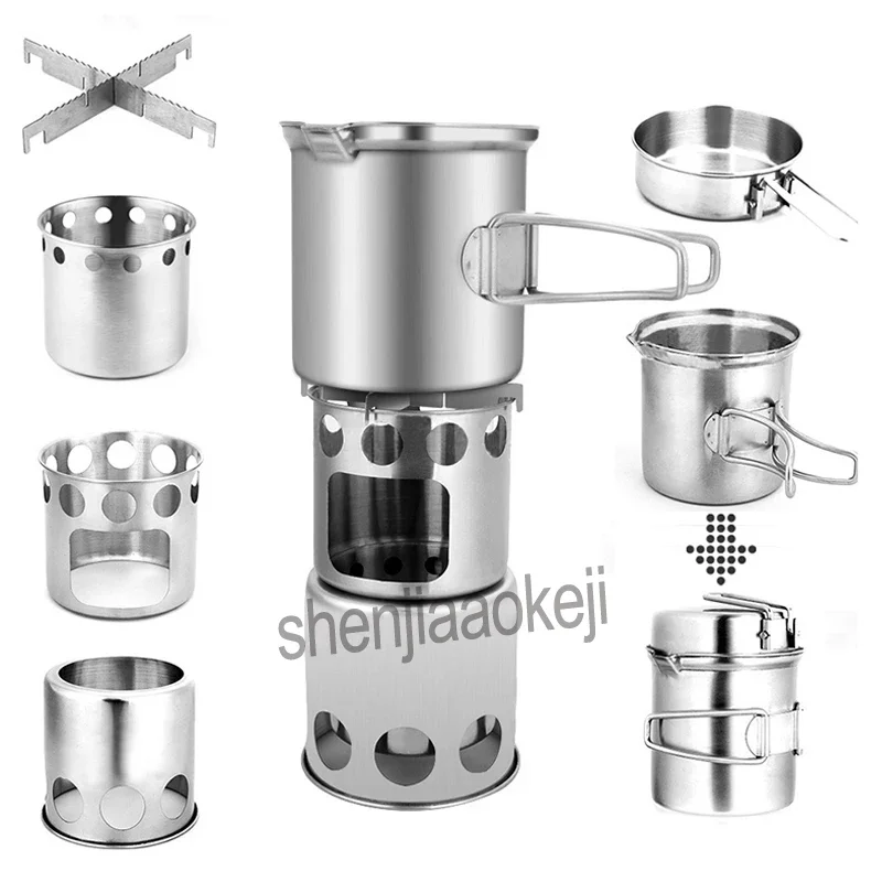 New Multi-purpose Camping Gril - đánh giá và giá Outdoor Camping Wood Burning Stove