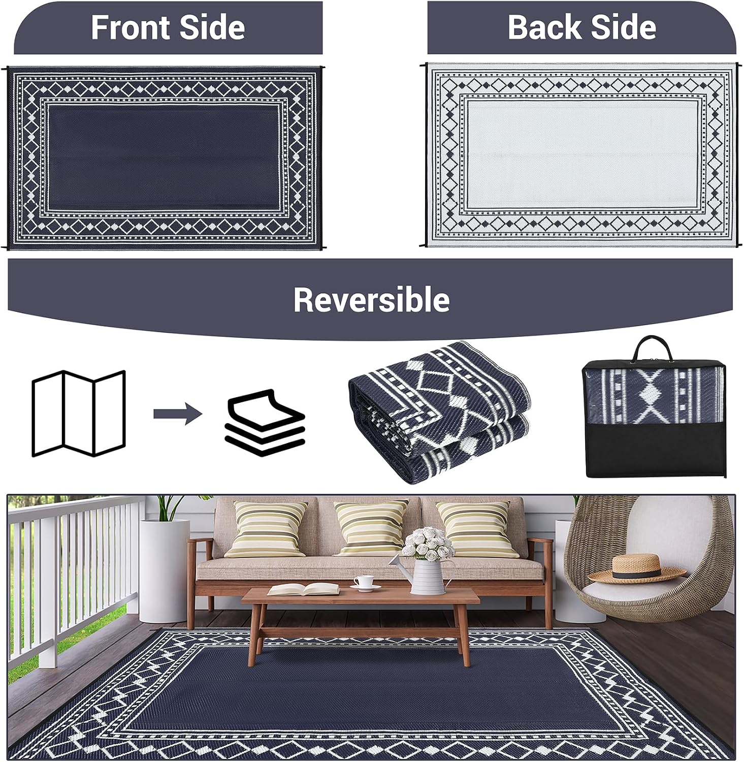 9x18/8X10FT Waterproof Plastic - đánh giá và giá Outdoor Camping Rugs 9X18