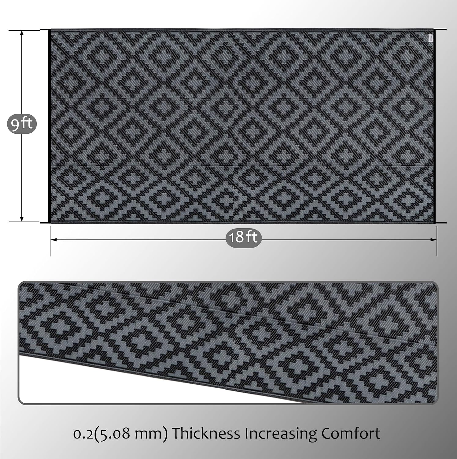 Waterproof Outdoor Rug 9x18 ft - đánh giá và giá Outdoor Camping Rugs 9X18