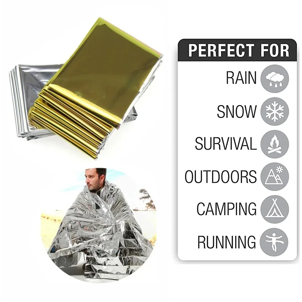 5Pcs Emergency Thermal Blanket - đánh giá và giá Outdoor Camping Mat Waterproof