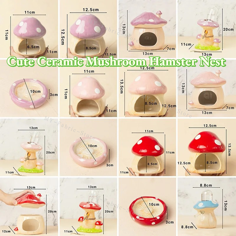 1pcs Cute Ceramic Mushroom Ham - đánh giá và giá Bear Canister