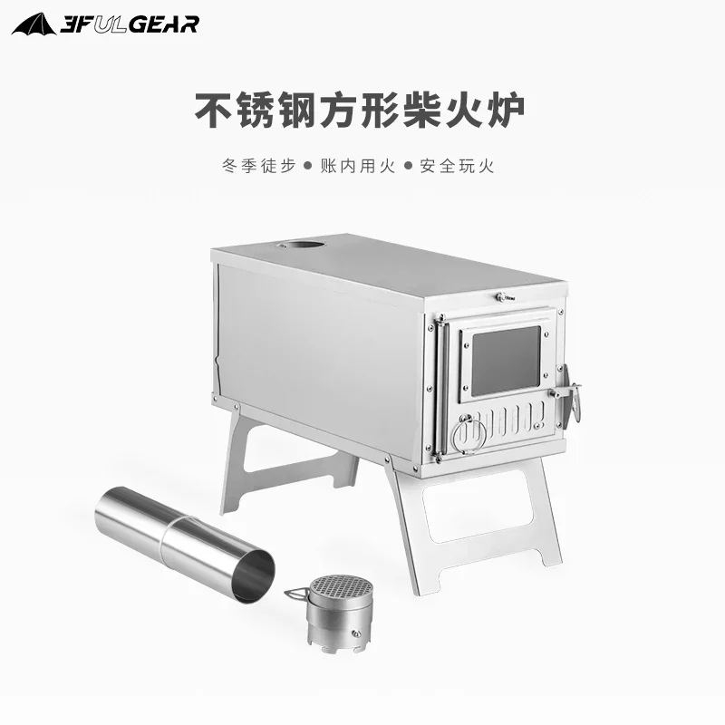 Camping Tent Stove with Chimne - đánh giá và giá Outdoor Camping Wood Burning Stove